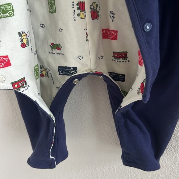 Vintage Baby B'Gosh 100% Combed Cotton Commuter Transportation Snap Button Onsie - Picture 8 of 8